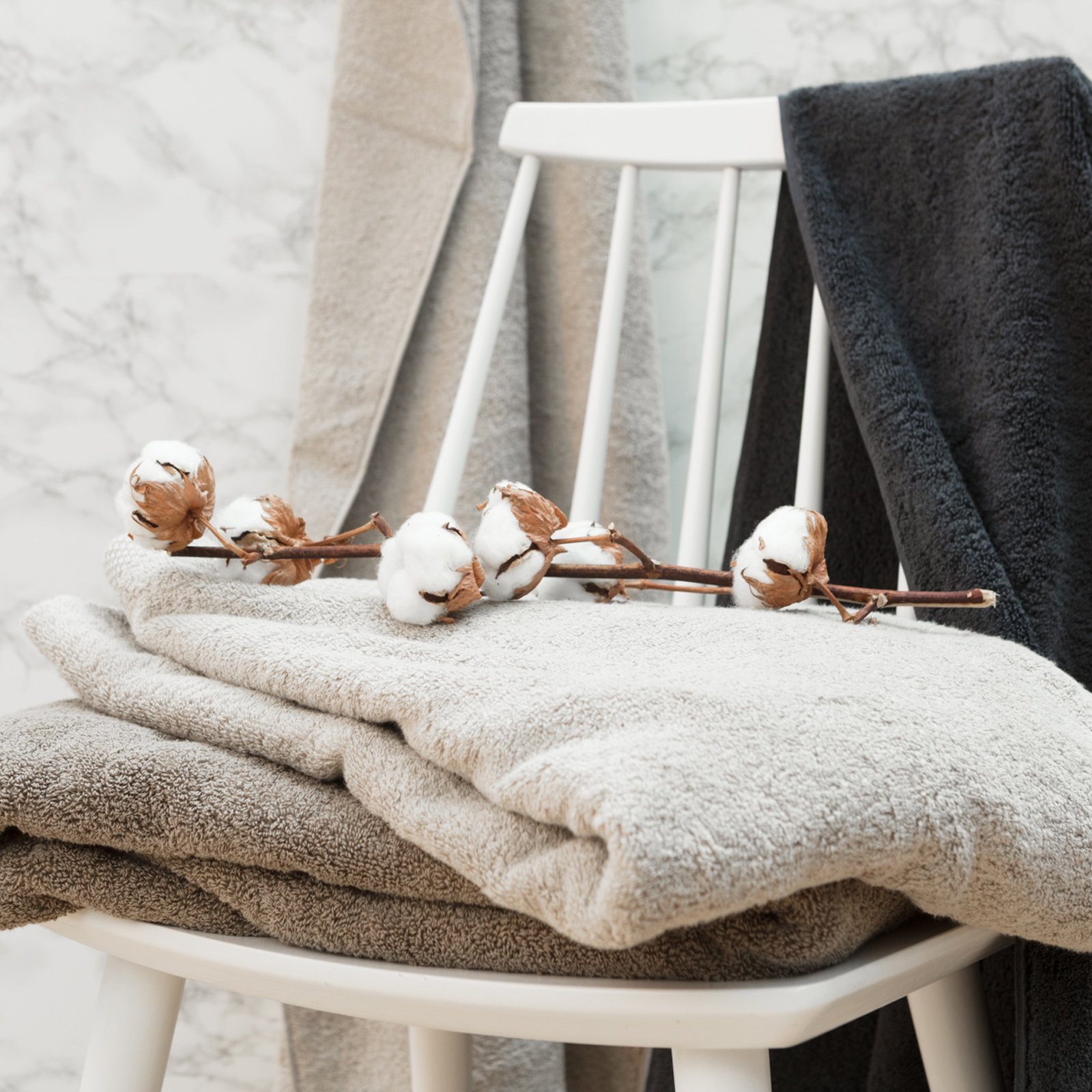 Under The Canopy Luxe Organic Cotton Towel - Snow, Snow / Bath Sheet Bath Sheet Snow