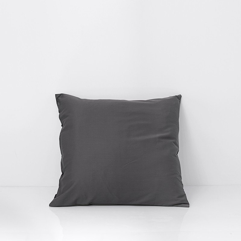 Cotton Sateen Pillowcase Anthracite 1