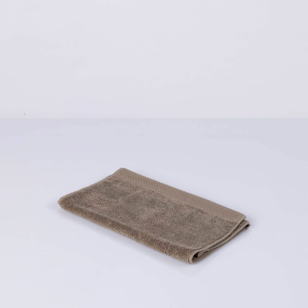 luxury guest towel taupe 0