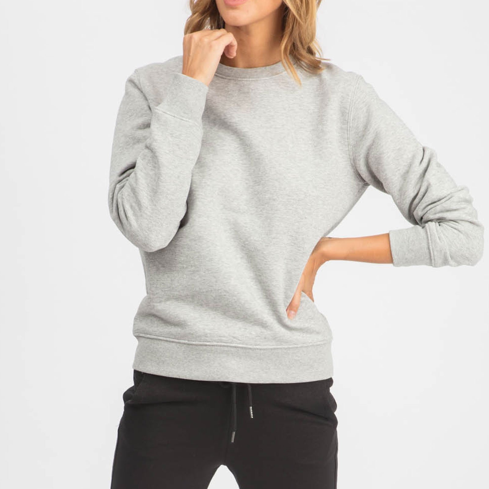 Organic crew sales neck sweatshirt