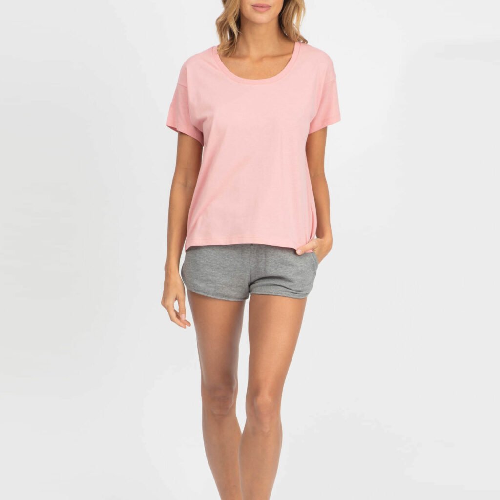 tee women organic w scoop neck tee organic w scoop neck tee canyon pink 1